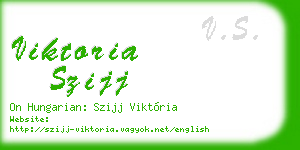 viktoria szijj business card